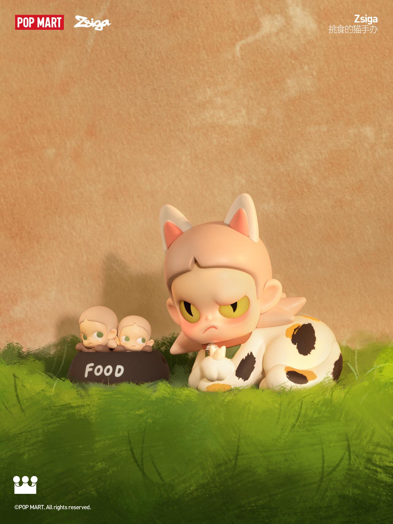 ZSIGA-FUSSY CAT HANG CARD