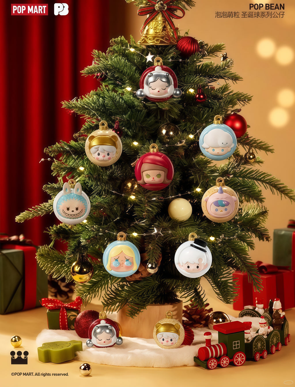 POP MART-CHRISTMAS BALL BEAN SERIES