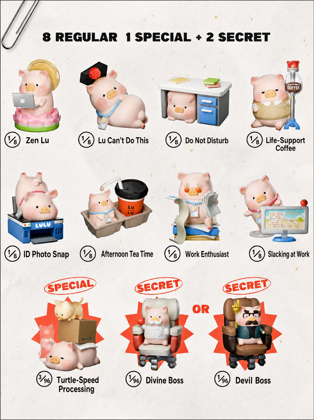 LULU THE PIG -LULU AT WORK SERIES FIGURE