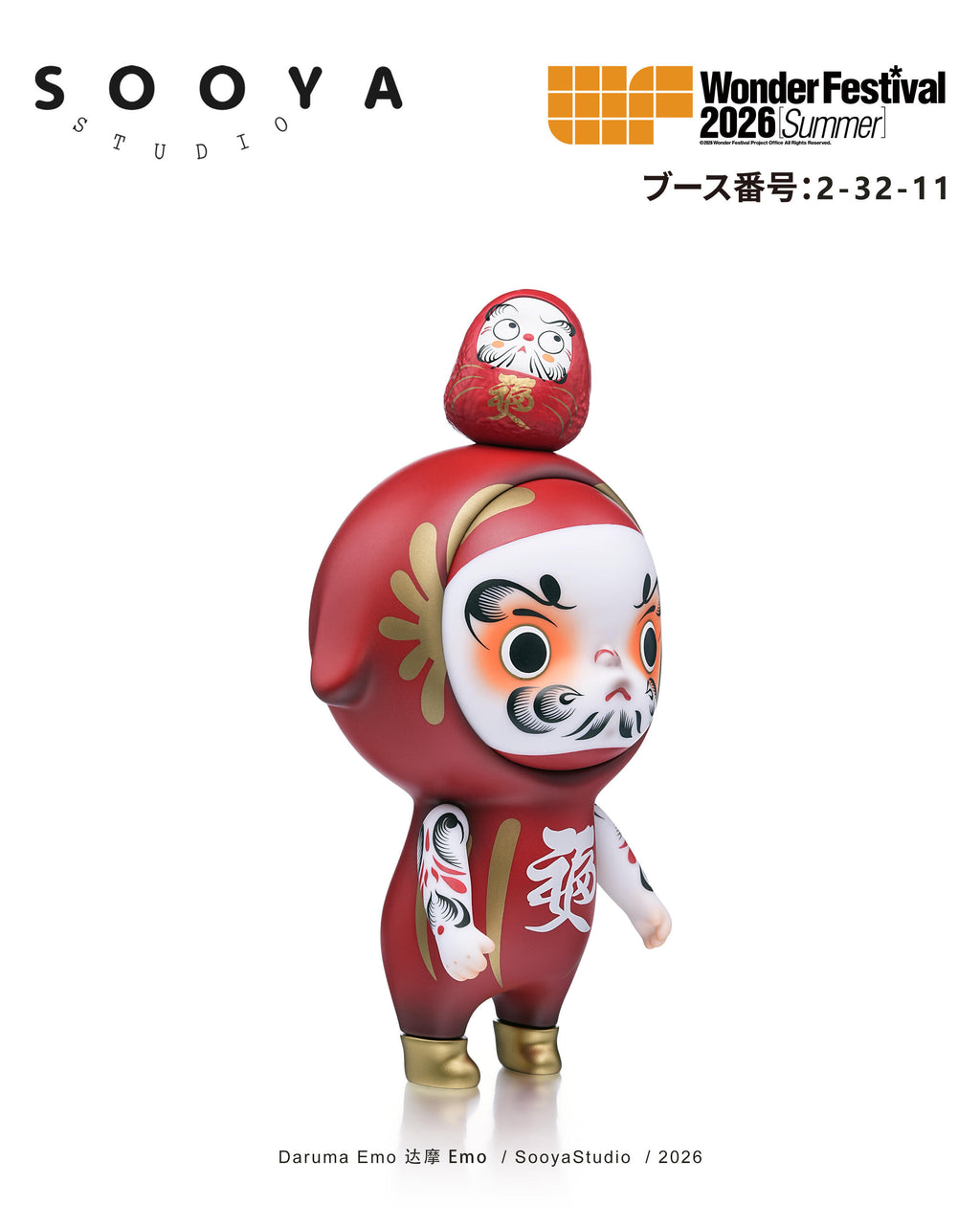 SPECIAL OEDER FOR  KALI -SOOYA-Daruma Emo-FROM 2026 JAPAN EXHIBITION