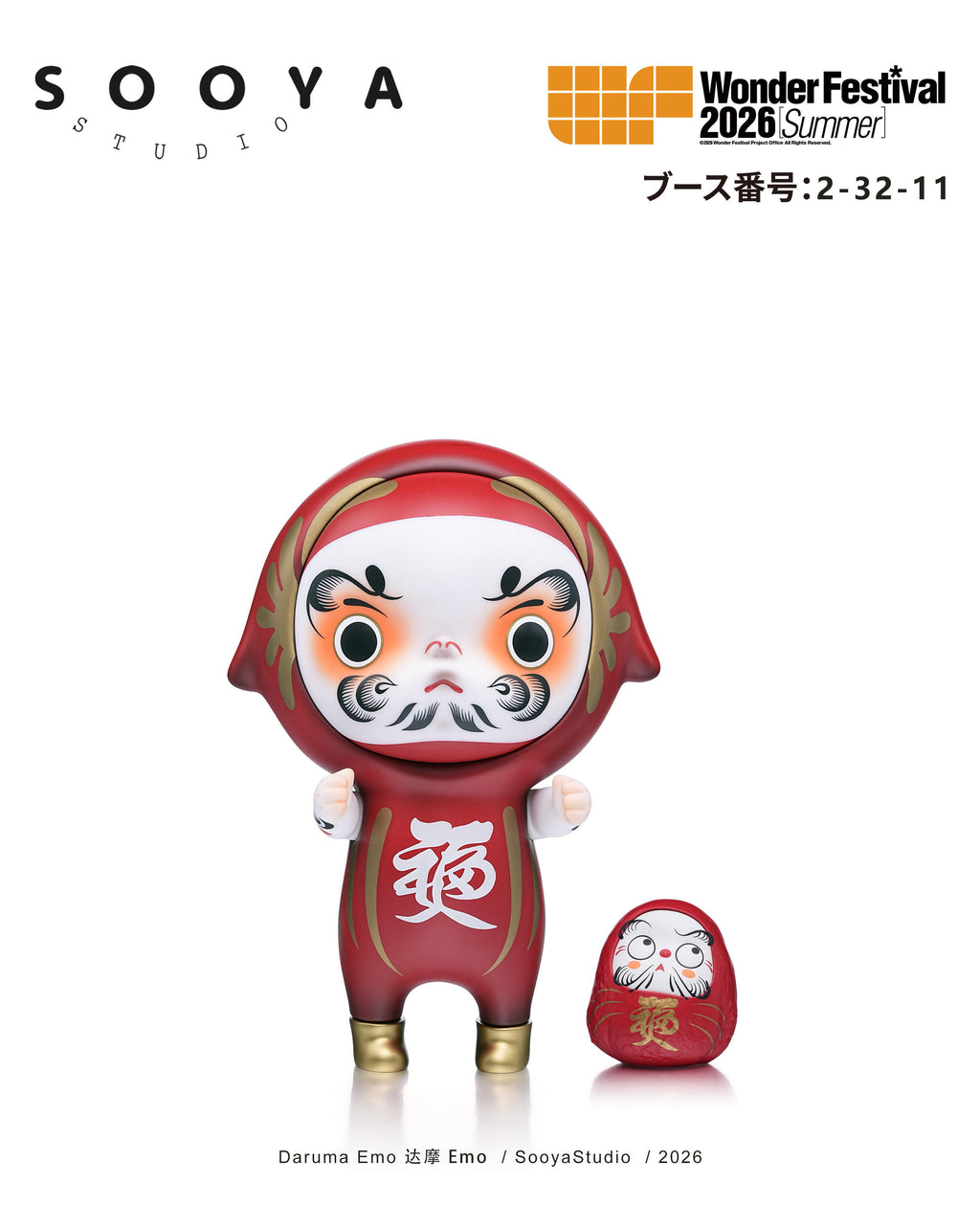 SPECIAL OEDER FOR  KALI -SOOYA-Daruma Emo-FROM 2026 JAPAN EXHIBITION