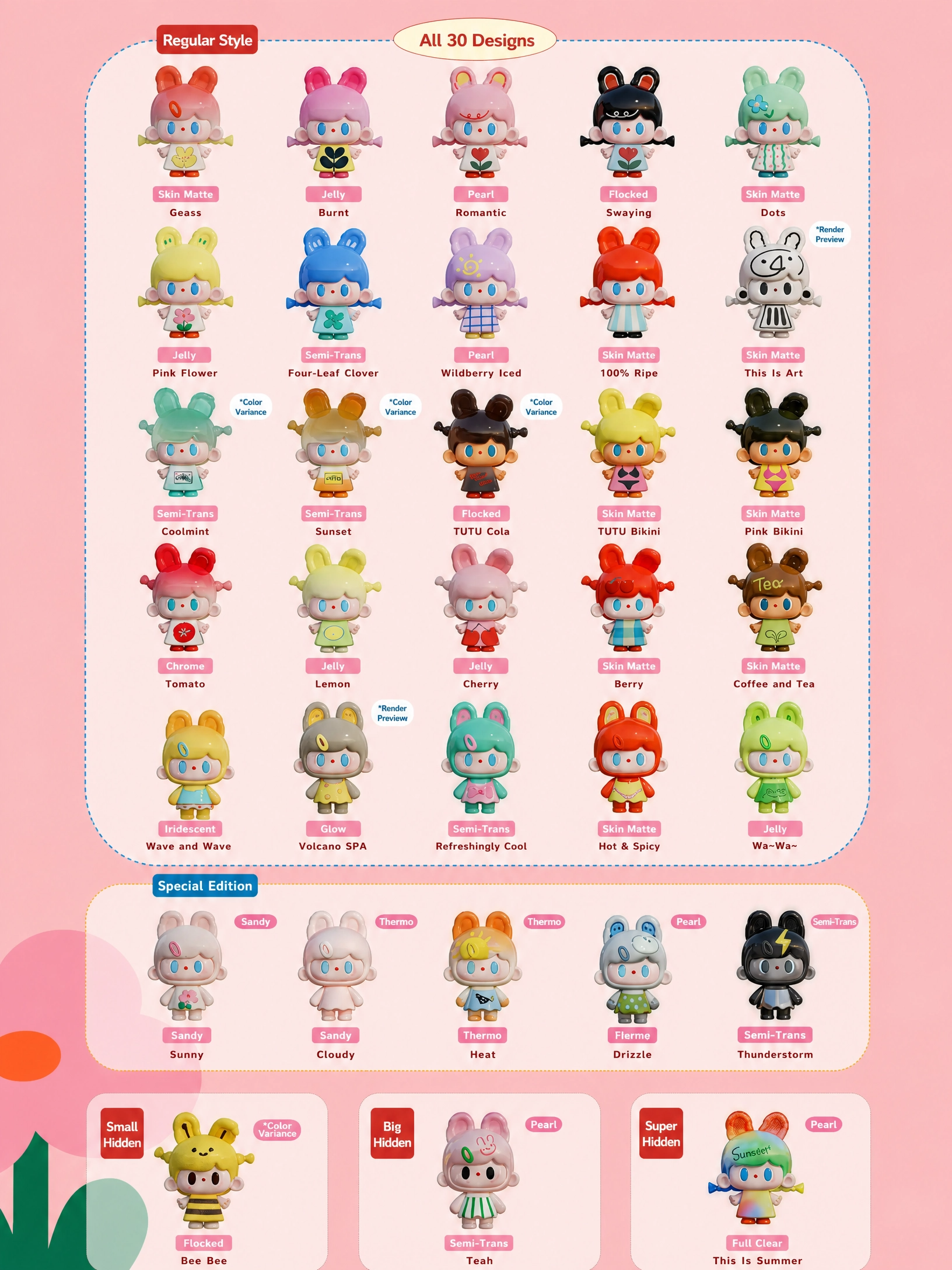 TUTUBEAR - MATISSE'S SUMMER SERIES MINI BEANS