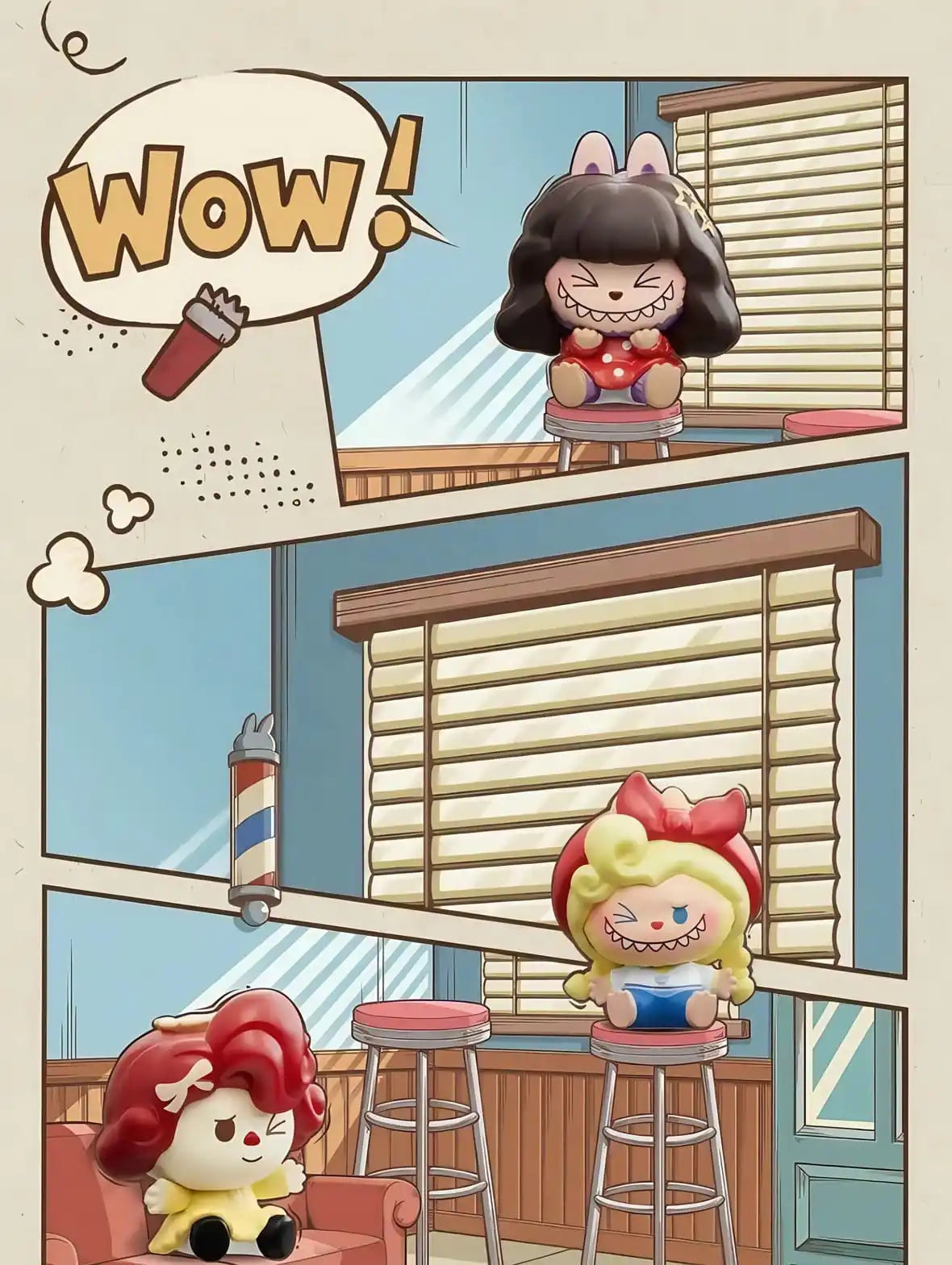 LABUBU - THE MONSTERS RETRO HAIR SALON BEANS