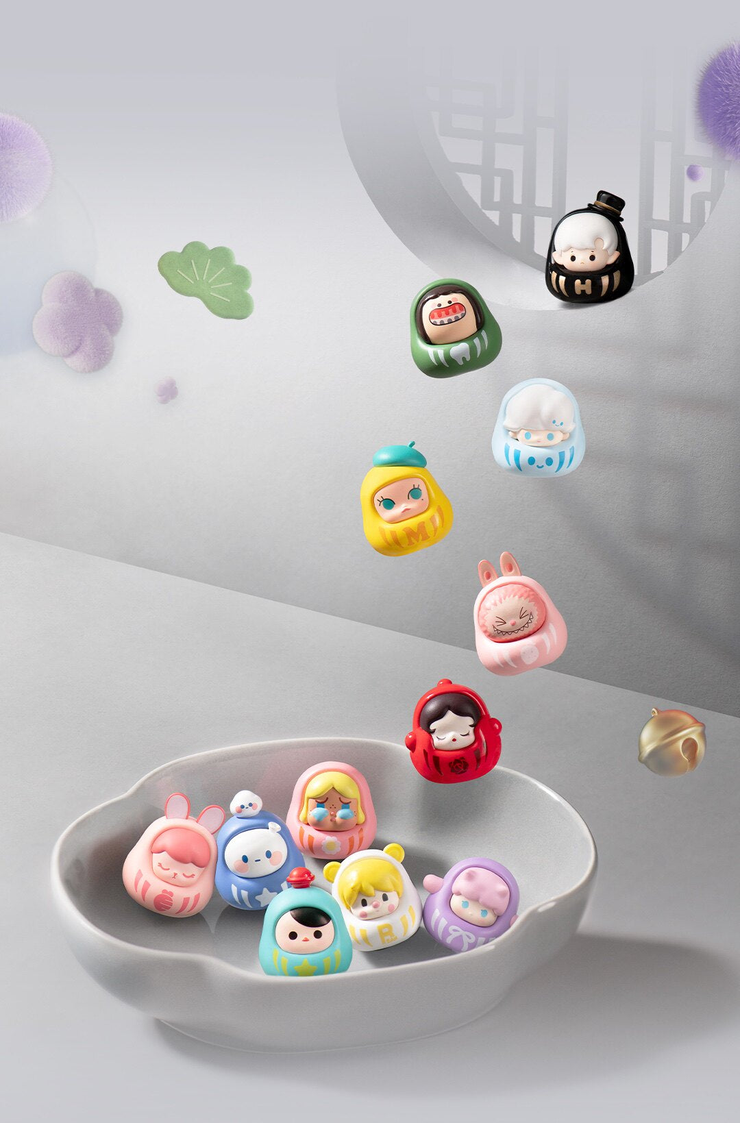 Pop Mart Daruma Series Cute Mini Figures