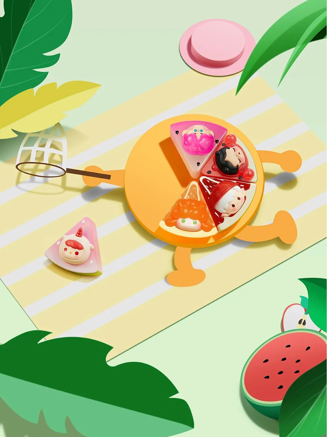 Pop Mart Pop Bean Fruit Slice Series Figurines