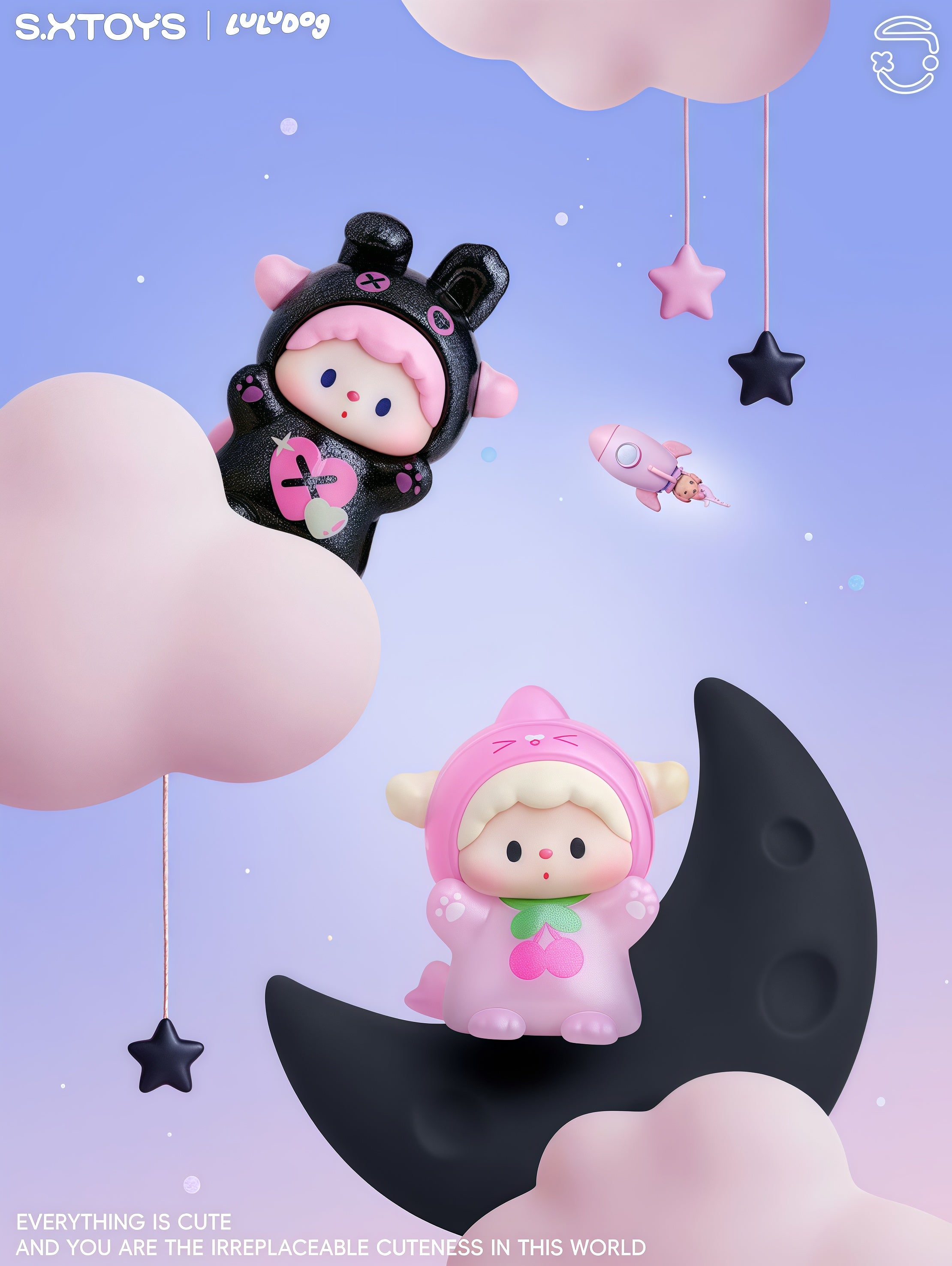 LULUDOG-SPACE MONSTER CLUB LIMITED HANG CARD