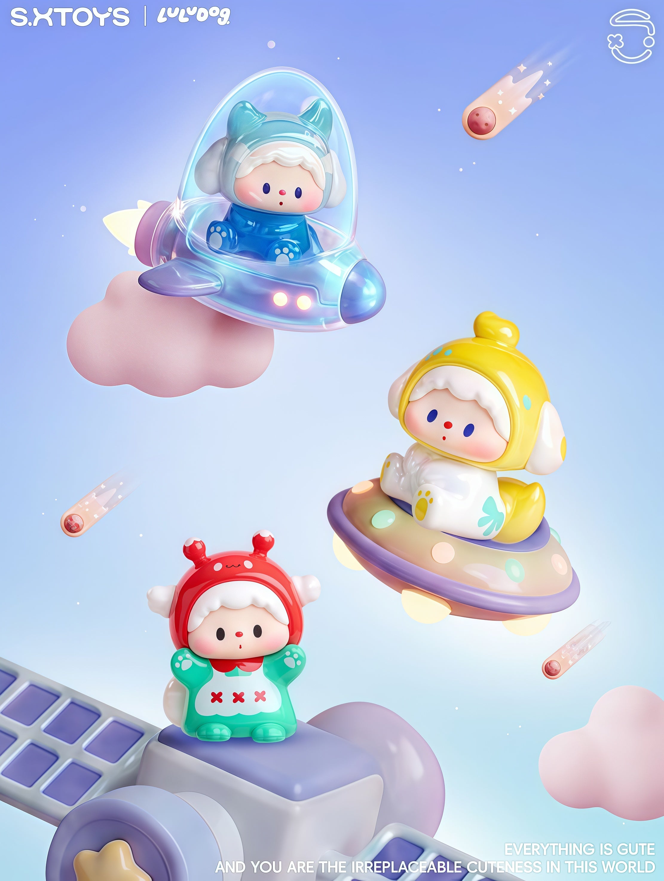 LULUDOG-SPACE MONSTER CLUB LIMITED HANG CARD