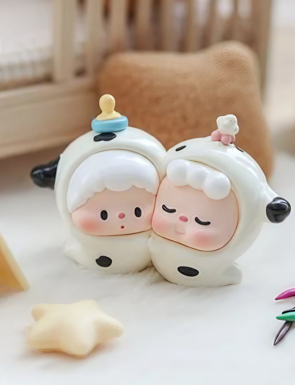 LULUDOG X WUWU CUTE BABIES STICK TOGETHER LIMITEDFIGURE
