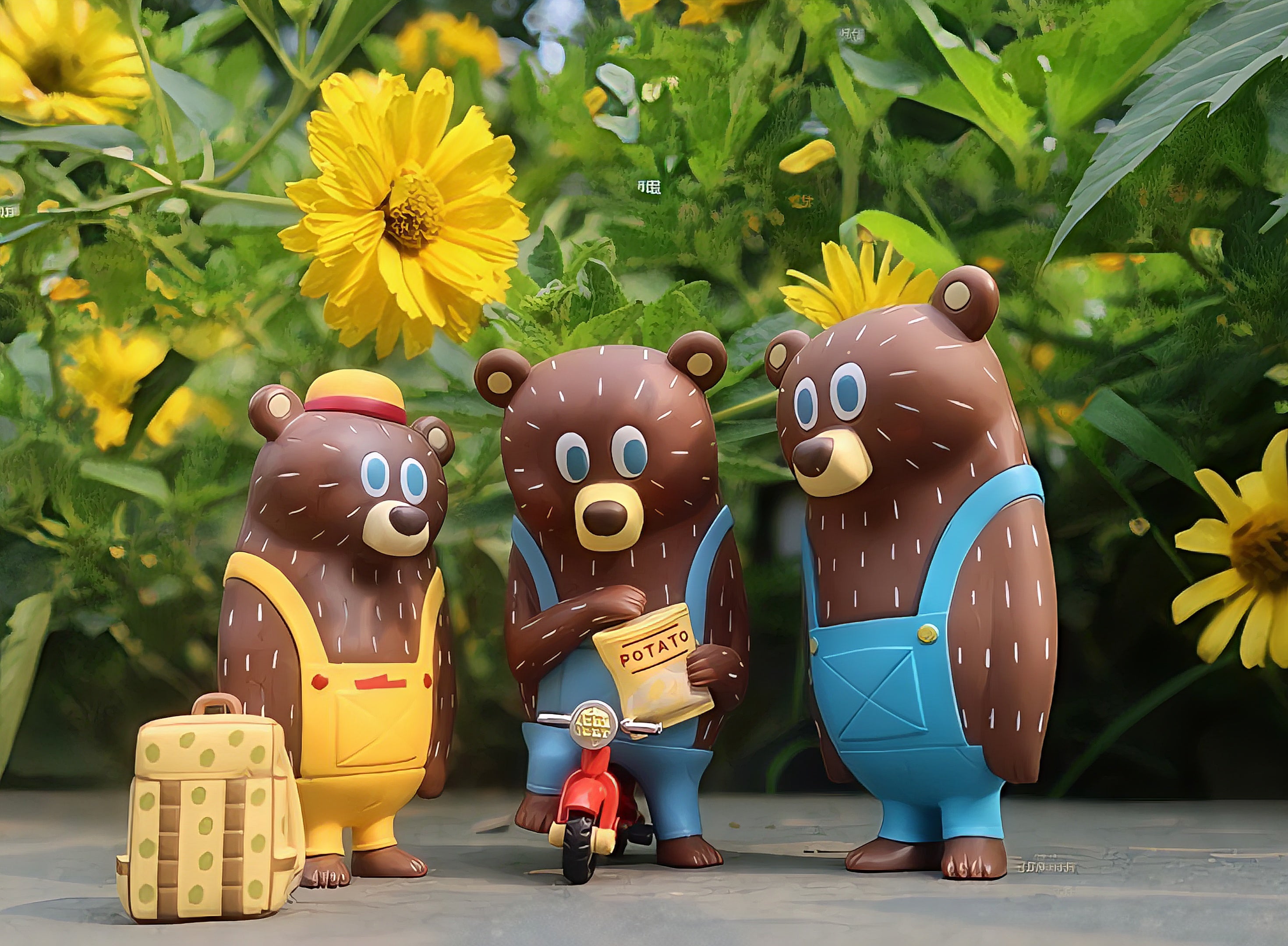 BG BEAR-WHAT ARE YOU DOING NOW HANG CARD-OVERALL VERSION