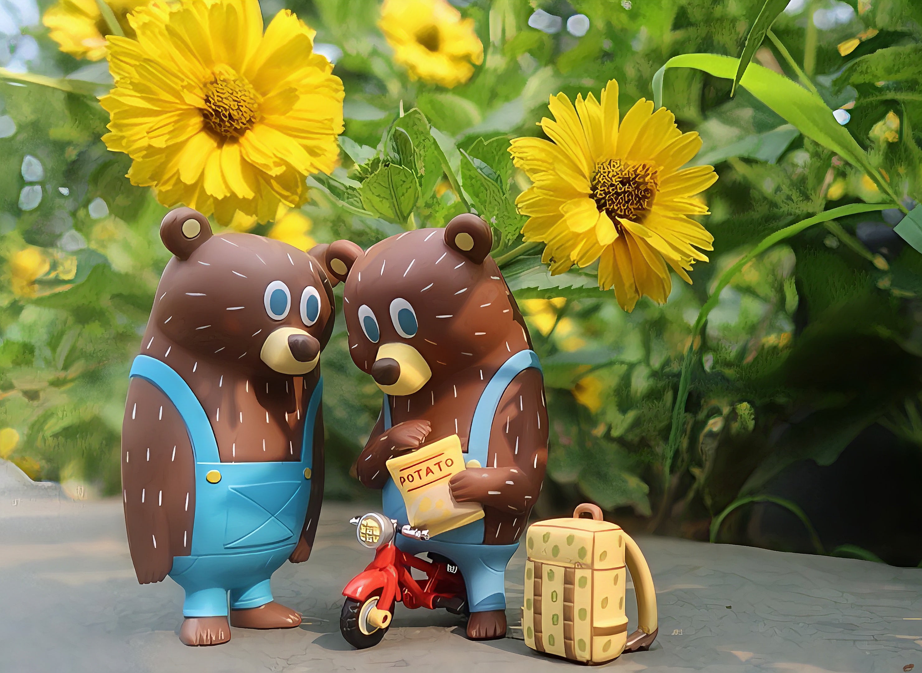 BG BEAR-WHAT ARE YOU DOING NOW HANG CARD-OVERALL VERSION