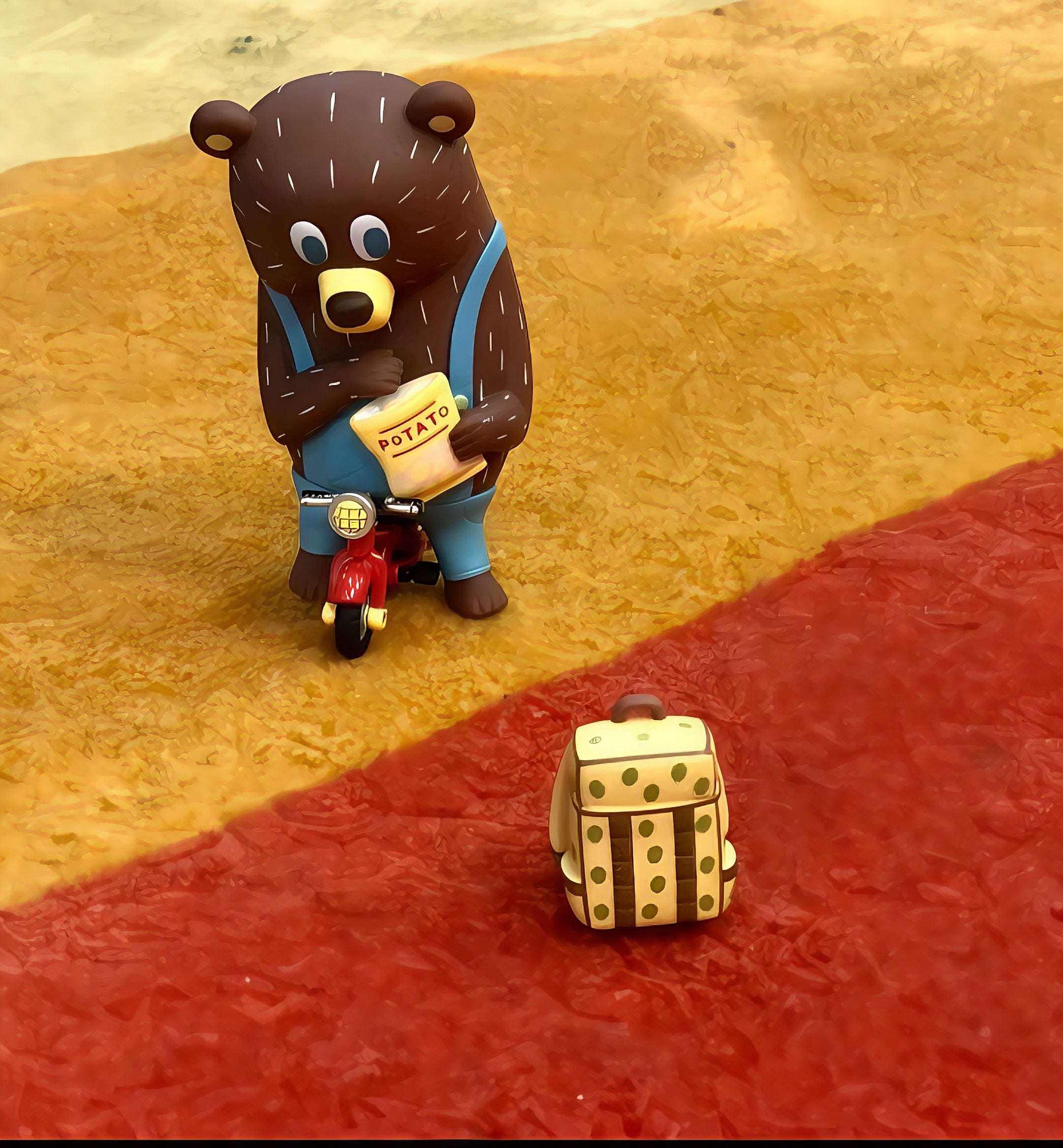 BG BEAR-WHAT ARE YOU DOING NOW HANG CARD-OVERALL VERSION