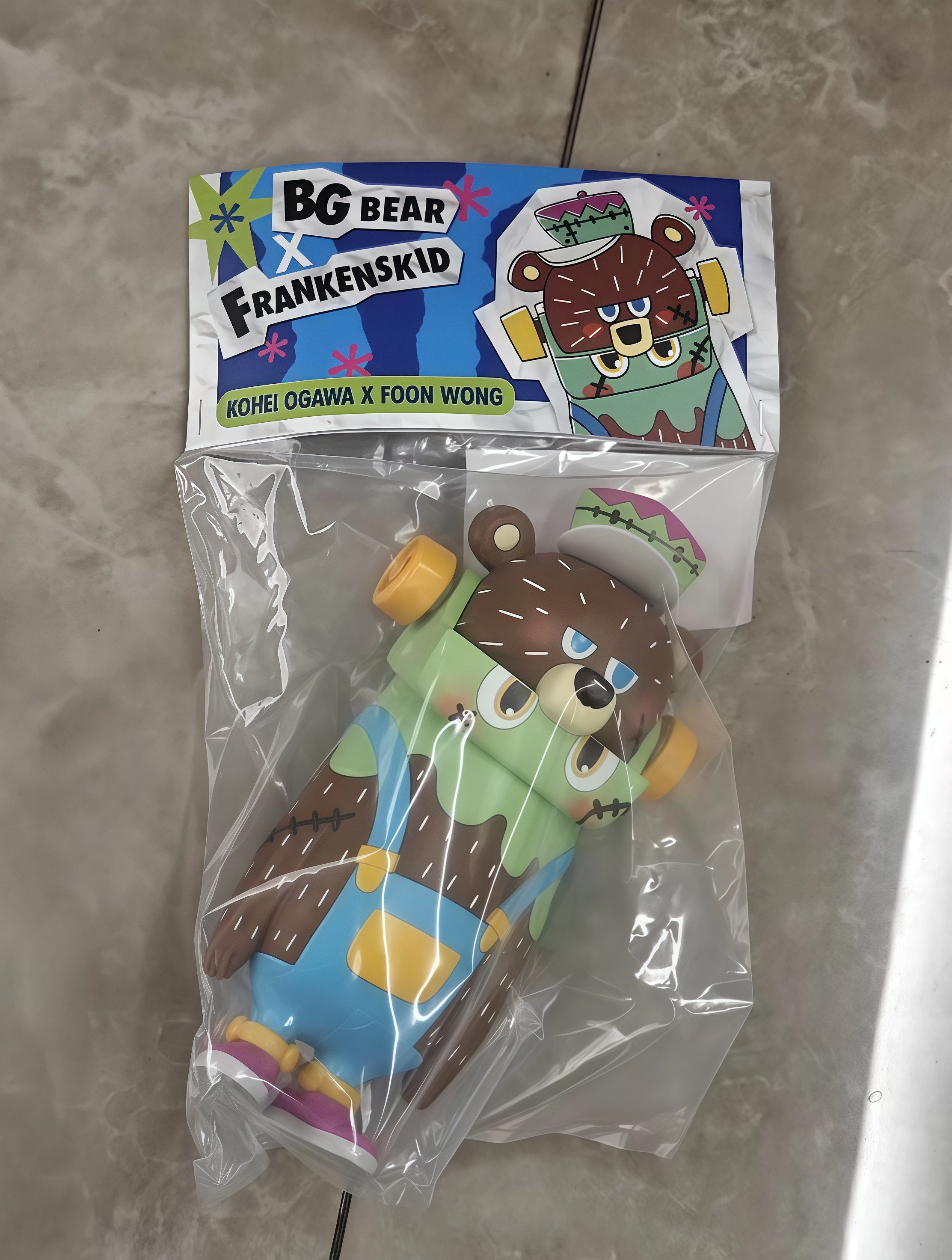 BG BEAR X FRANKENSKID 2ND EDITION  LIMITED HANG CARD