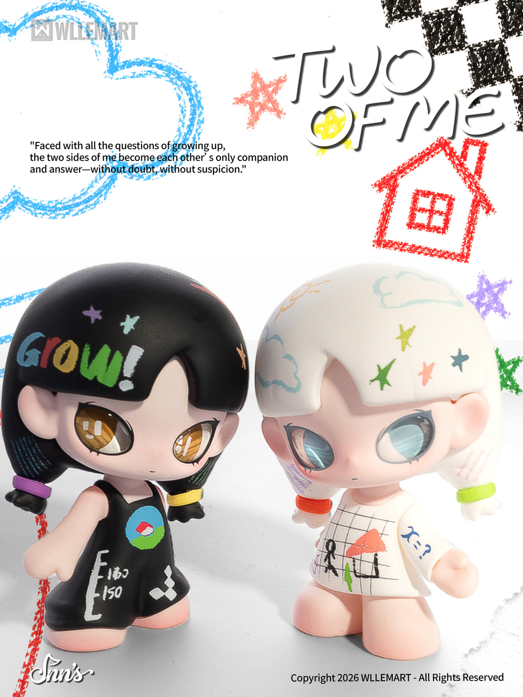 INNS-TWO OF ME HANG CARD LIMITED 999 PIECES