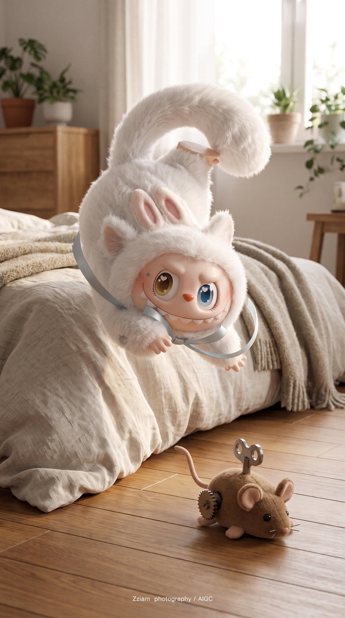 Labubu-Cat Mode  On Series Plush