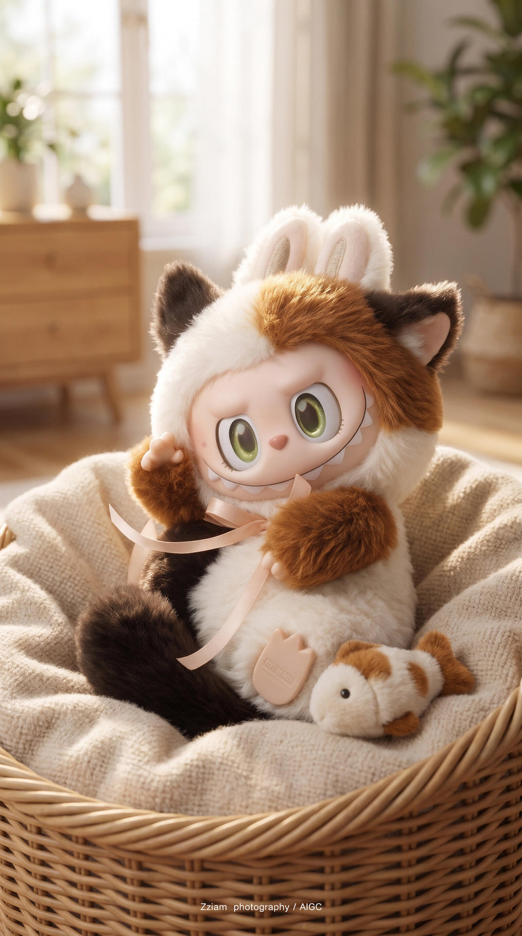 Labubu-Cat Mode  On Series Plush