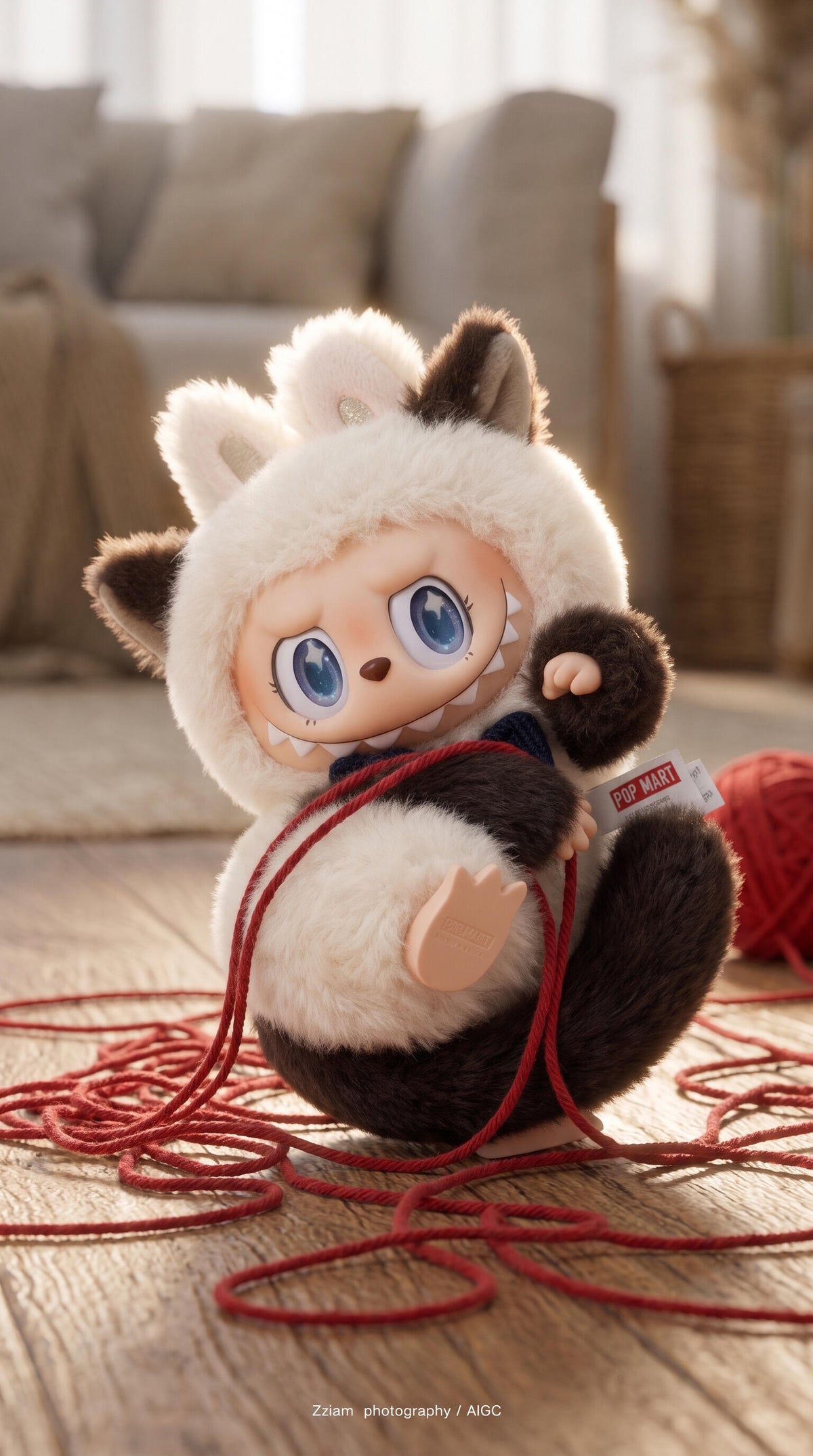 Labubu-Cat Mode  On Series Plush