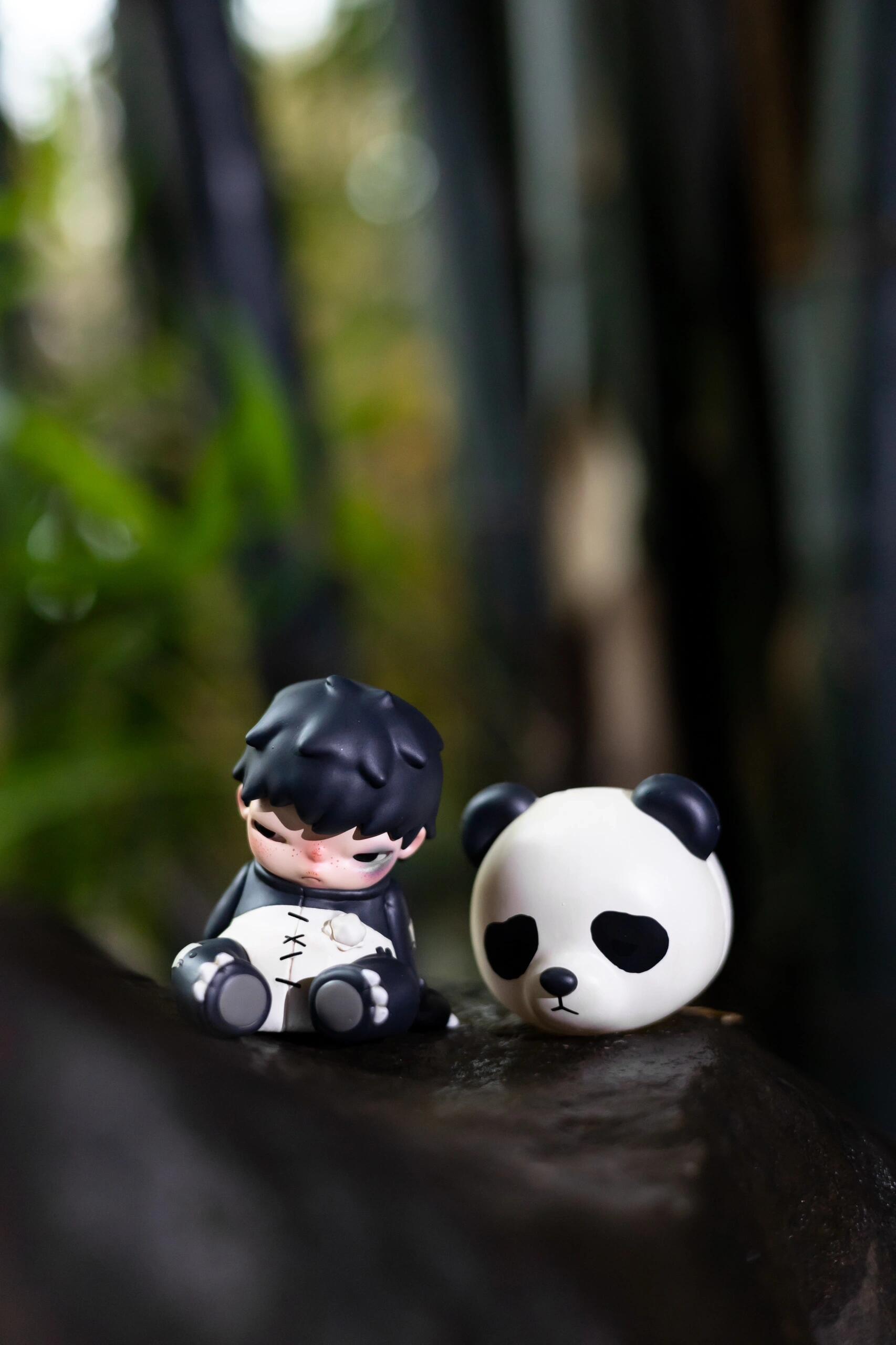 HIRONO  - Doll Panda Hang Card Limited Figure