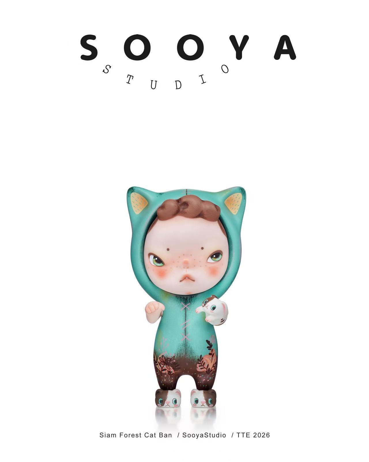 Sooya Siam Forest Cat Designer Toys and Figures