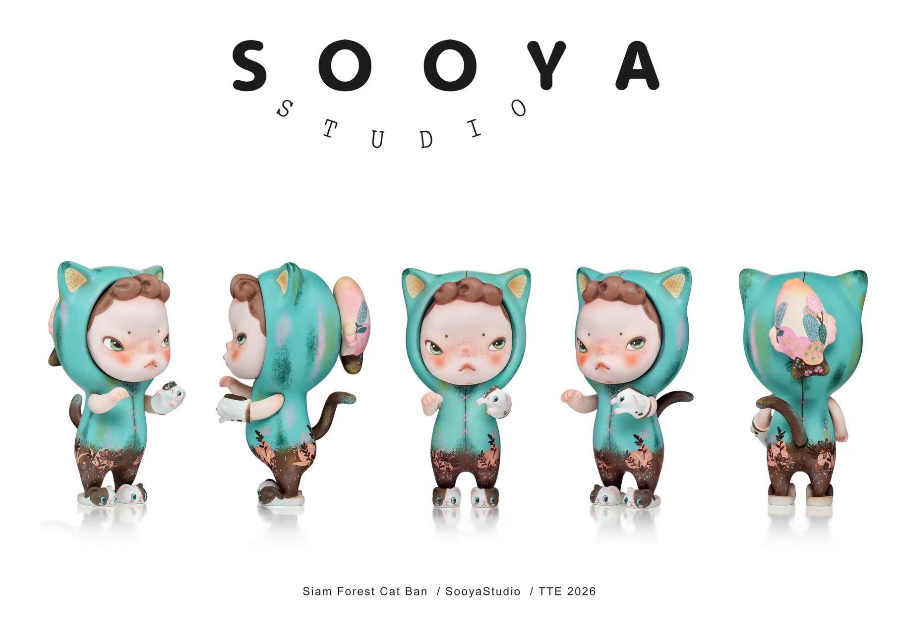 Sooya Siam Forest Cat Designer Toys and Figures